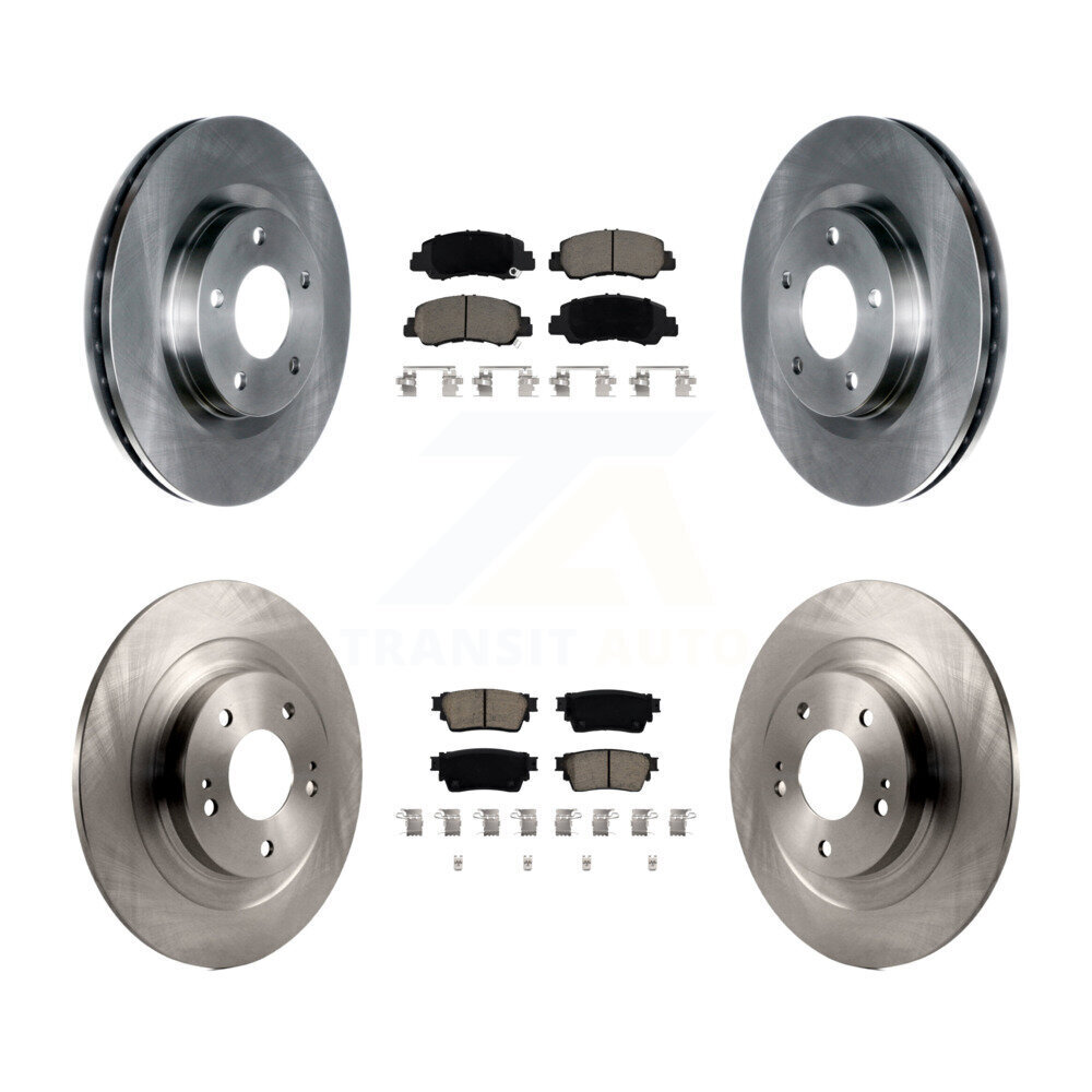 Front Rear Disc Brake Rotors And Ceramic Pads Kit For Mitsubishi Eclipse Cross K8C-103105