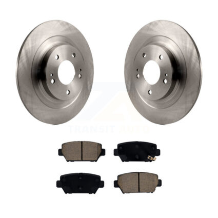 Rear Brake Rotor & Ceramic Pad Kit For Mitsubishi Eclipse Cross With Manual Parking K8C-103107