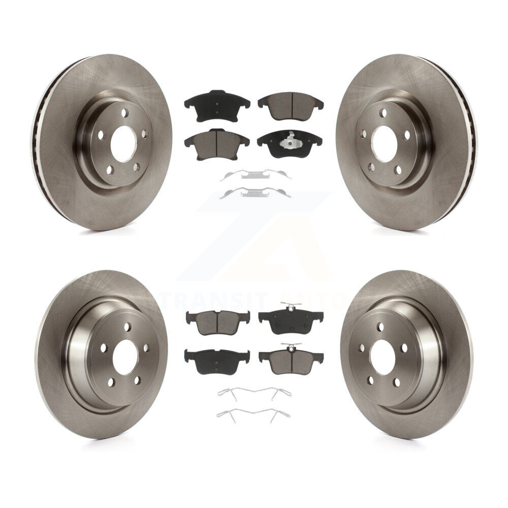 Front Rear Disc Brake Rotors Ceramic Pad Kit For Ford Police Responder Hybrid SSV Plug-In K8C-103113