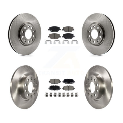 Front Rear Disc Brake Rotors And Ceramic Pads Kit For Jeep Compass K8C-103116