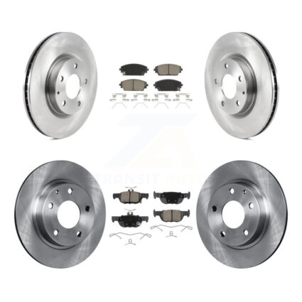 Front Rear Disc Brake Rotors And Ceramic Pads Kit For Mazda 3 Sport AWD K8C-103120