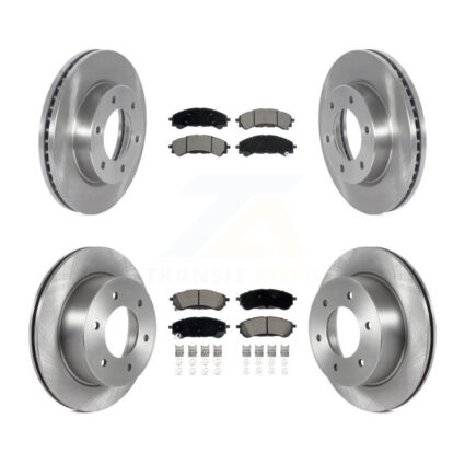 Front Rear Disc Brake Rotors And Ceramic Pads Kit For 2019-2023 Ford Ranger K8C-103122