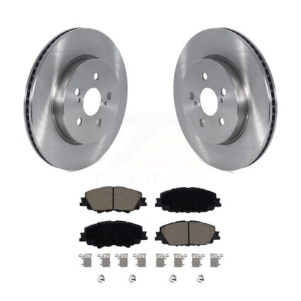 Front Disc Brake Rotors And Ceramic Pads Kit For Toyota Corolla Prius Prime K8C-103129