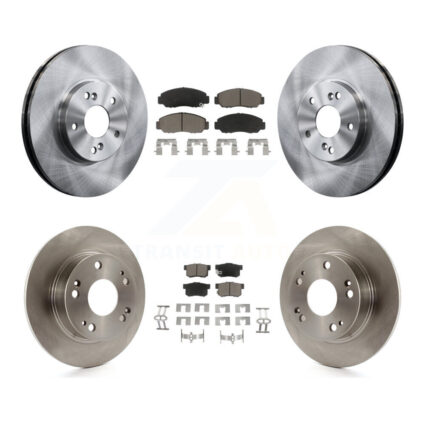 Front Rear Disc Brake Rotors And Ceramic Pads Kit For Honda Accord K8C-103134