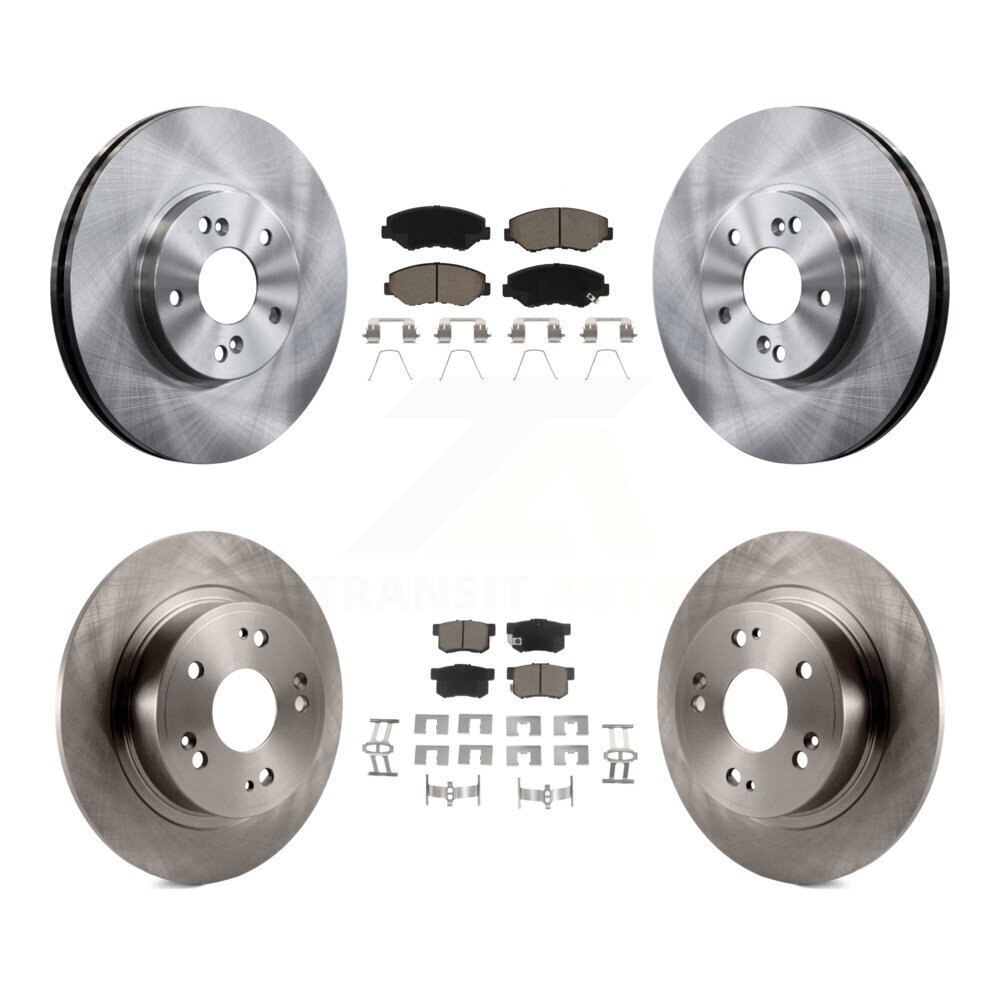 Front Rear Disc Brake Rotors And Ceramic Pads Kit For Honda Accord K8C-103137