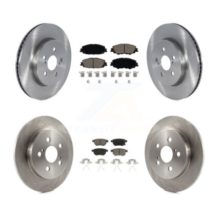 Front Rear Disc Brake Rotors And Ceramic Pad Kit For 2020-2022 Toyota Corolla Prius Prime K8C-103138