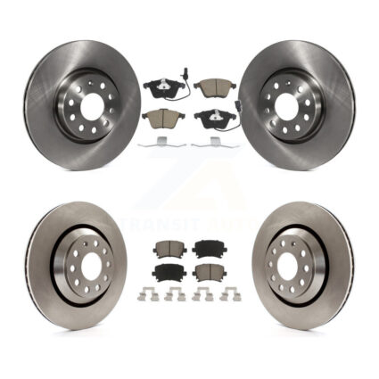 Front Rear Disc Brake Rotors And Ceramic Pads Kit For Volkswagen CC K8C-103140