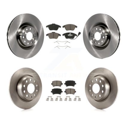 Front Rear Disc Brake Rotors And Ceramic Pads Kit For Volkswagen CC K8C-103141
