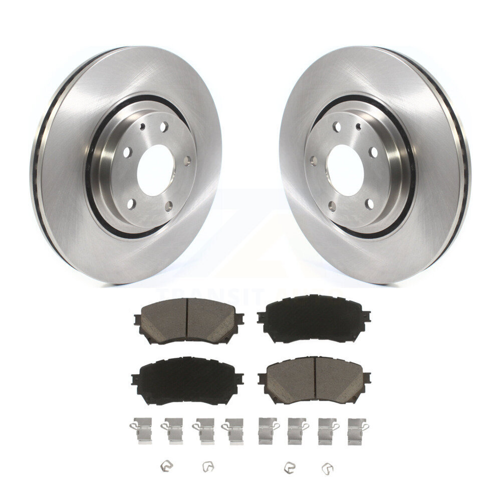 Front Disc Brake Rotors And Ceramic Pads Kit For 2021 Mazda 6 Turbocharged K8C-103157