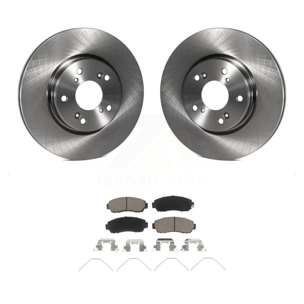 Front Disc Brake Rotors And Ceramic Pads Kit For Honda CR-V K8C-103162