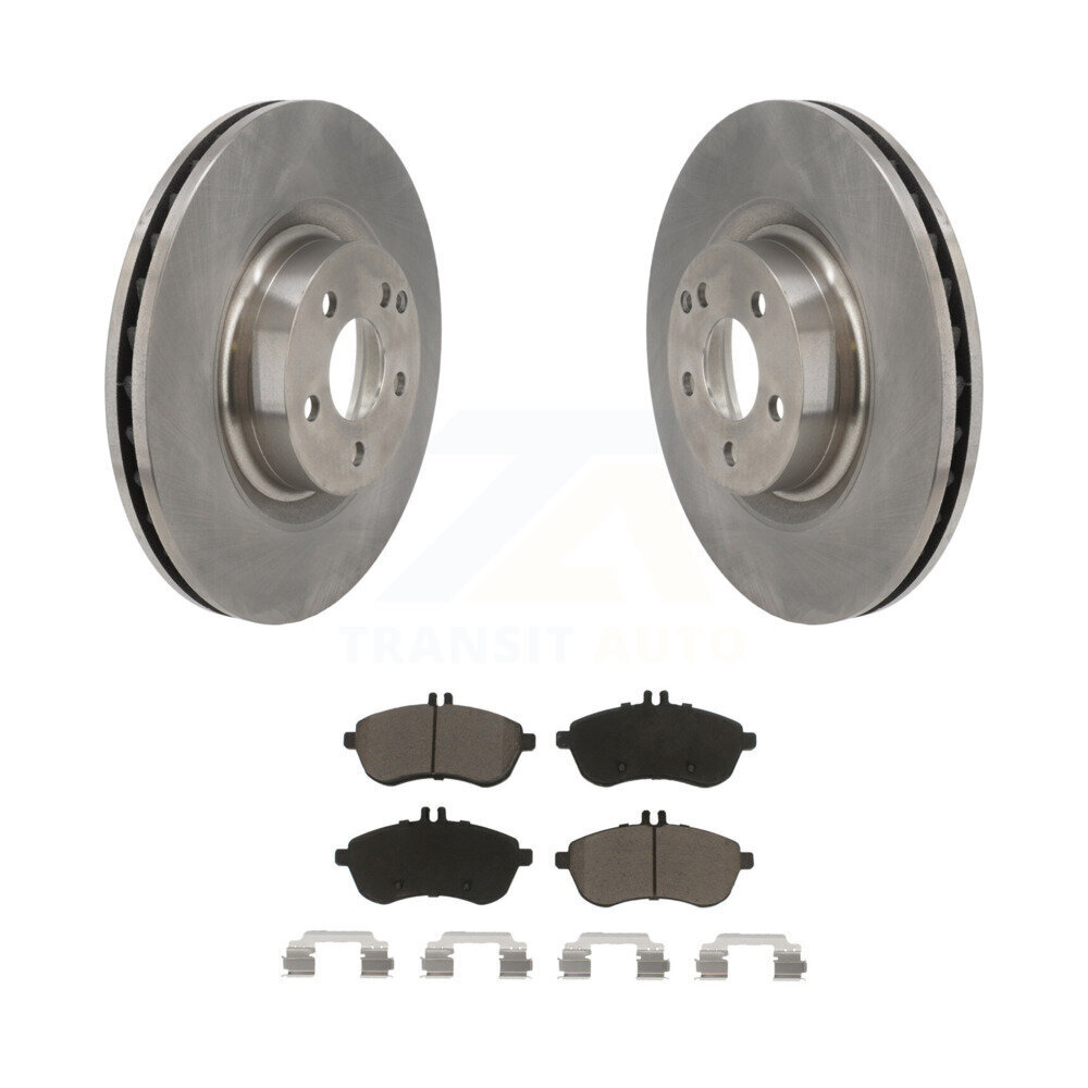 Front Disc Brake Rotors & Ceramic Pad Kit For Mercedes-Benz C250 Coupe With Sport Package K8C-103167