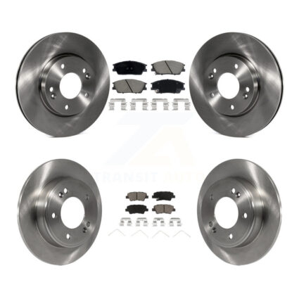 Front Rear Disc Brake Rotors And Ceramic Pads Kit For Hyundai Venue Kia Soul K8C-103171