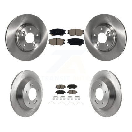 Front Rear Disc Brake Rotor Ceramic Pad Kit For 2020-2022 Kia Soul 1.6L with Turbocharged K8C-103172