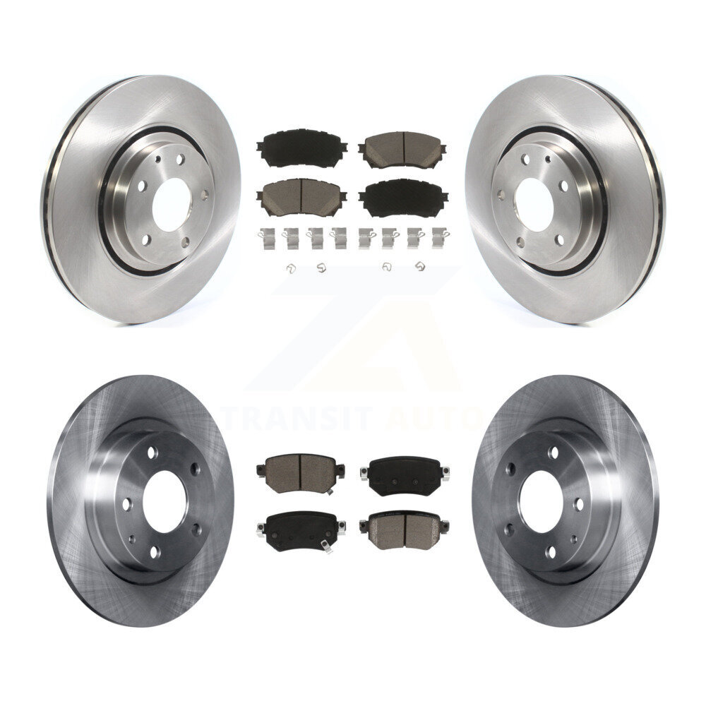 Front Rear Disc Brake Rotors And Ceramic Pads Kit For 2021 Mazda 6 Turbocharged K8C-103174