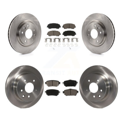 Front Rear Brake Rotor Ceramic Pad Kit For Nissan Rogue Sport With Electric Parking K8C-103177