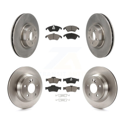 Front Rear Disc Brake Rotors And Ceramic Pads Kit For 2015-2016 Mercedes-Benz E400 Sedan K8C-103179