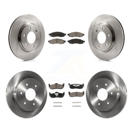 Front Rear Disc Brake Rotors And Ceramic Pads Kit For 2007 Nissan TITAN From 04 07 K8C-103182