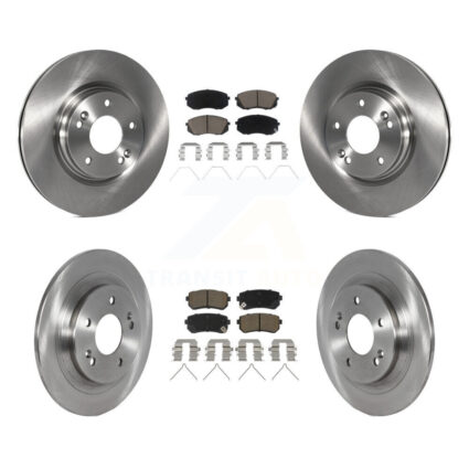 Front Rear Disc Brake Rotors And Ceramic Pads Kit For Hyundai Kona Kia Seltos K8C-103183