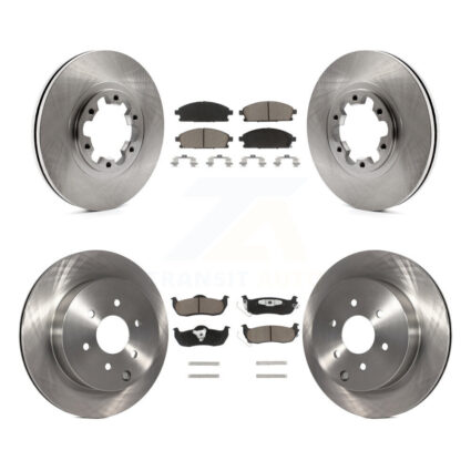 Front Rear Disc Brake Rotors And Ceramic Pads Kit For 2004 Nissan Pathfinder From 08 04 K8C-103185