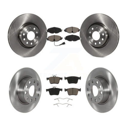 Front Rear Disc Brake Rotors And Ceramic Pads Kit For 2022-2023 Volkswagen Taos FWD K8C-103188