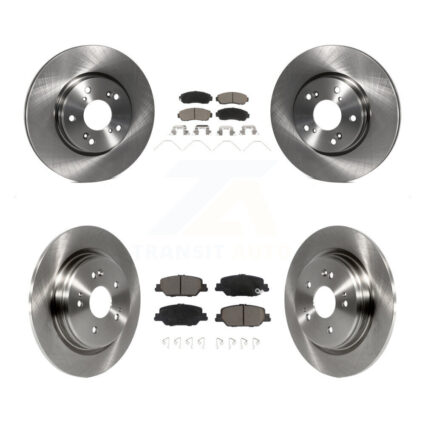Front Rear Disc Brake Rotors And Ceramic Pads Kit For Honda CR-V K8C-103189
