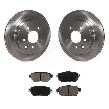 Rear Brake Rotors Ceramic Pad Kit For 19 Nissan Rogue Sport S With Electric Parking K8C-103198