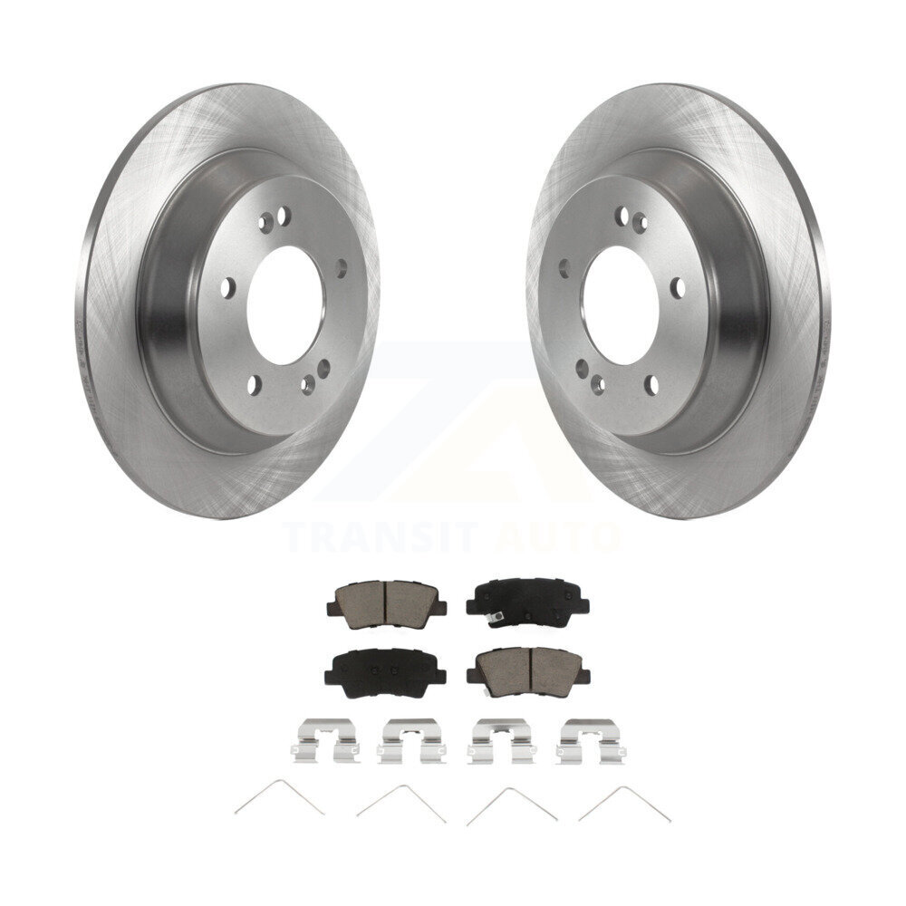 Rear Disc Brake Rotors And Ceramic Pads Kit For 2020-2022 Kia Soul 1.6L K8C-103199
