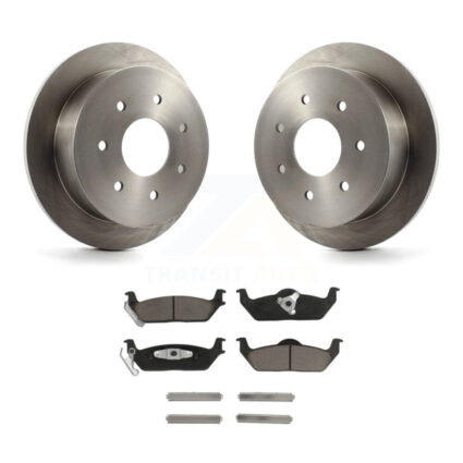 Rear Brake Rotors Ceramic Pad Kit For Ford F-150 With Solid 7 Lug Wheels K8C-103200