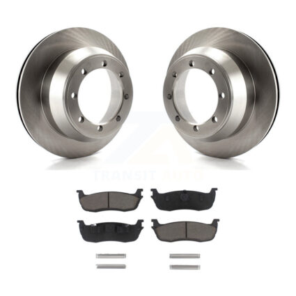 Rear Disc Brake Rotors And Ceramic Pad Kit For 2001-2003 Ford F-150 RWD With 8 Lug Wheels K8C-103201