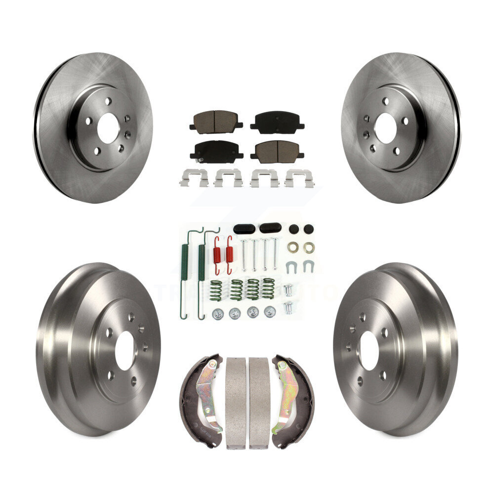 Front Rear Disc Brake Rotors Ceramic Pads And Drum Kit (7Pc) For Chevrolet Trax K8C-103208