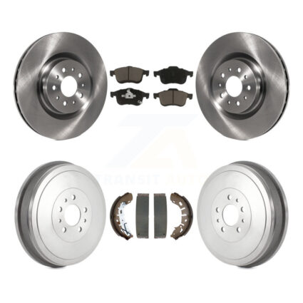 Front Rear Disc Brake Rotors Ceramic Pads And Drum Kit For 2015-2021 Ram ProMaster City K8C-103212
