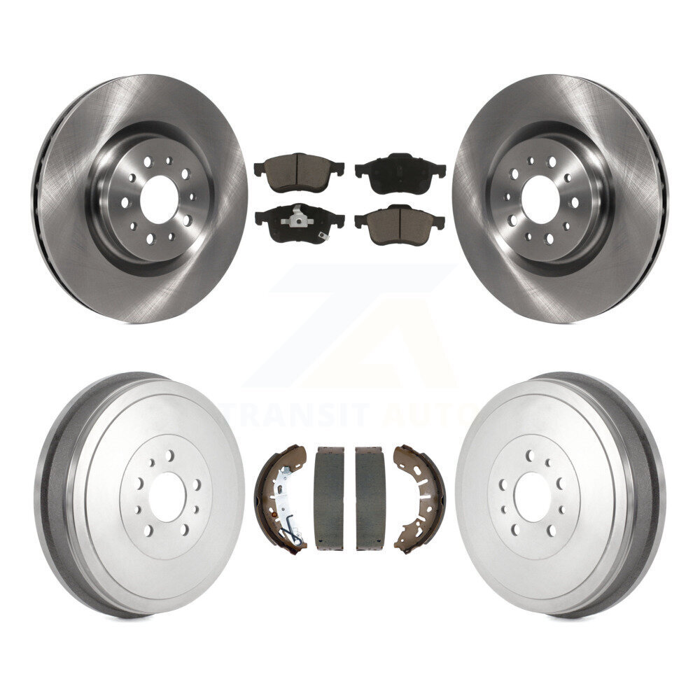 Front Rear Disc Brake Rotors Ceramic Pads And Drum Kit For 2015-2021 Ram ProMaster City K8C-103212