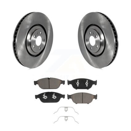 Front Brake Rotors Ceramic Pad Kit For 11 Audi A8 Quattro With 356mm Diameter Rotor K8C-103221