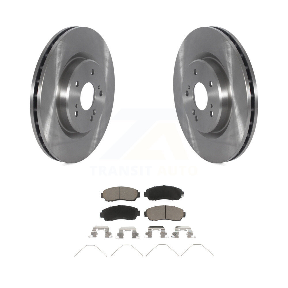 Front Disc Brake Rotors And Ceramic Pads Kit For 2019-2023 Acura RDX K8C-103227