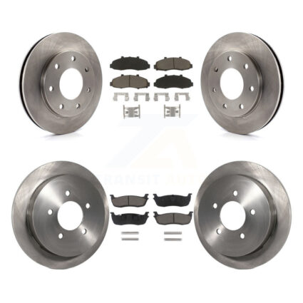 Front Rear Disc Brake Rotors And Ceramic Pads Kit For 2004 Ford F-150 Heritage 4WD K8C-103238