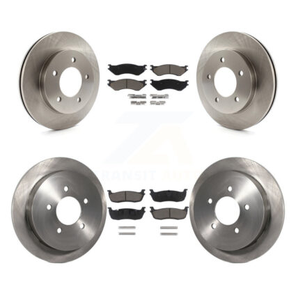 Front Rear Disc Brake Rotors And Ceramic Pads Kit For 2004 Ford F-150 Heritage 4WD K8C-103239