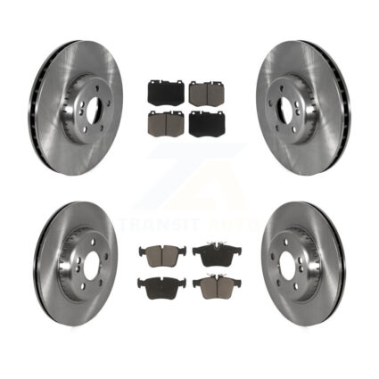 Front Rear Disc Brake Rotors And Ceramic Pads Kit For Mercedes-Benz C300 C400 C350e K8C-103240