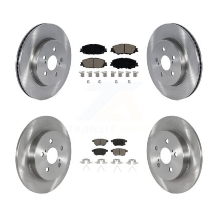 Front Rear Brake Rotors Ceramic Pad Kit For Toyota Corolla 2.0L With Manual Parking K8C-103246