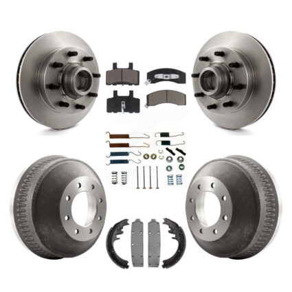 Front Rear Disc Brake Rotor Ceramic Pad & Drum Kit (7Pc) For C1500 Suburban Chevrolet GMC K8C-103266