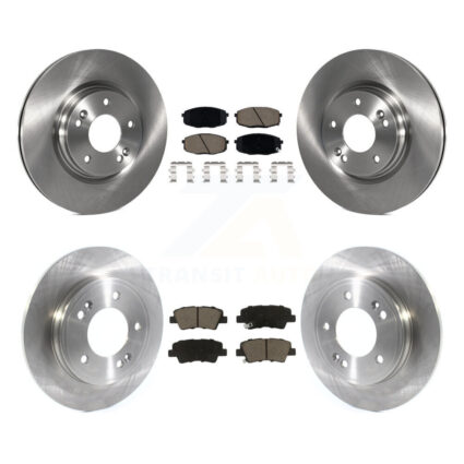 Front Rear Disc Brake Rotors And Ceramic Pads Kit For 2020 Kia Forte 1.6L K8C-103284