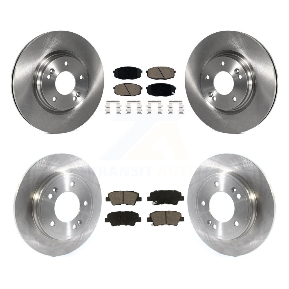 Front Rear Disc Brake Rotors And Ceramic Pads Kit For 2020 Kia Forte 1.6L K8C-103284