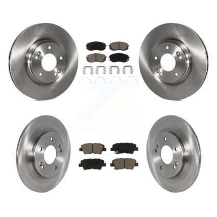 Front Rear Brake Rotor Ceramic Pad Kit For 22-23 Hyundai Kona With Electric Parking K8C-103288