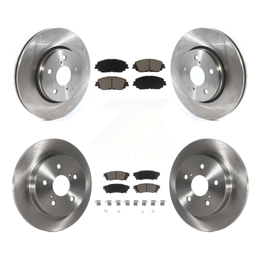 Front Rear Disc Brake Rotors And Ceramic Pads Kit For Toyota C-HR K8C-103298