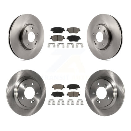 Front Rear Brake Rotors Ceramic Pad Kit For 15 Hyundai Sonata With Electric Parking K8C-103300