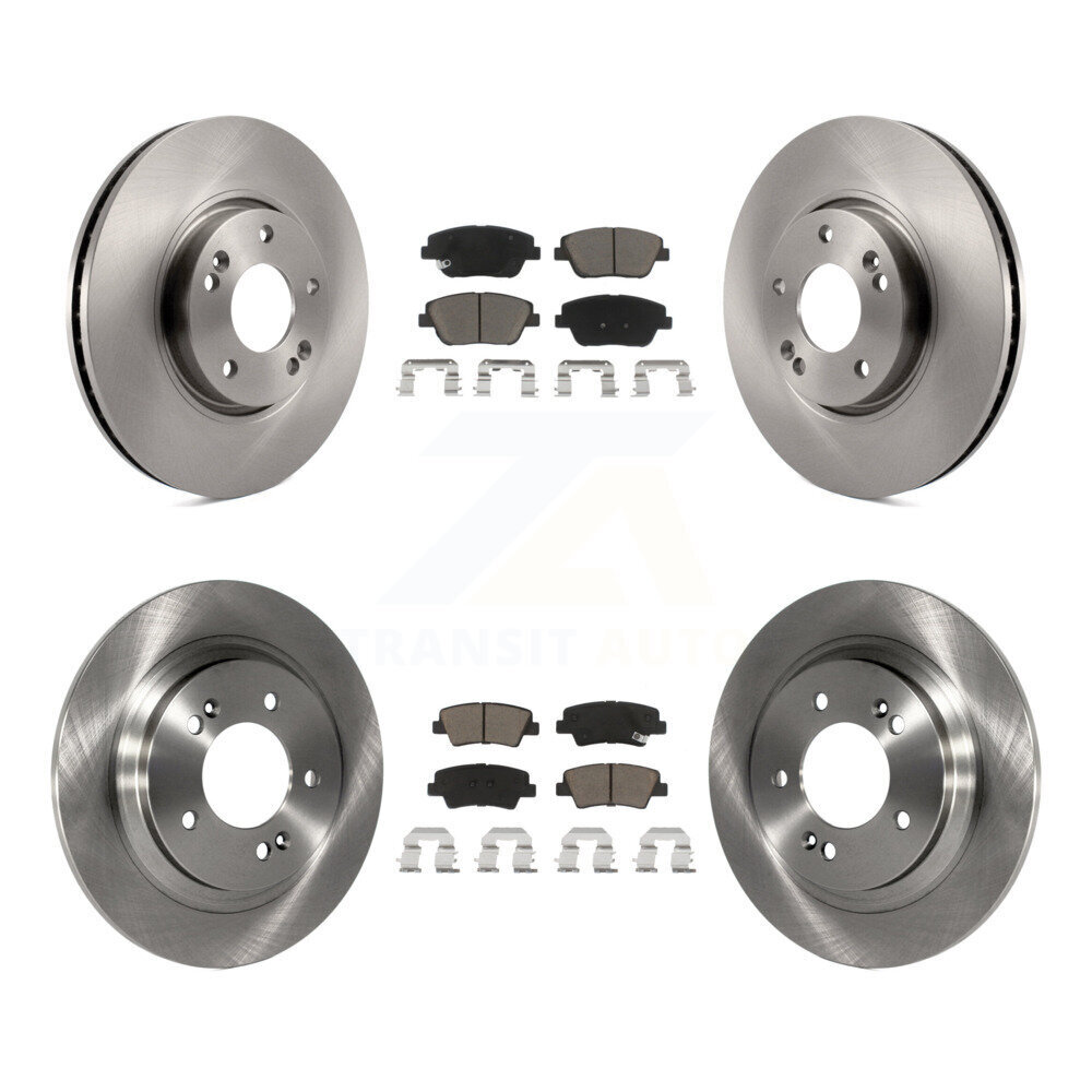 Front Rear Brake Rotors Ceramic Pad Kit For 15 Hyundai Sonata With Electric Parking K8C-103300