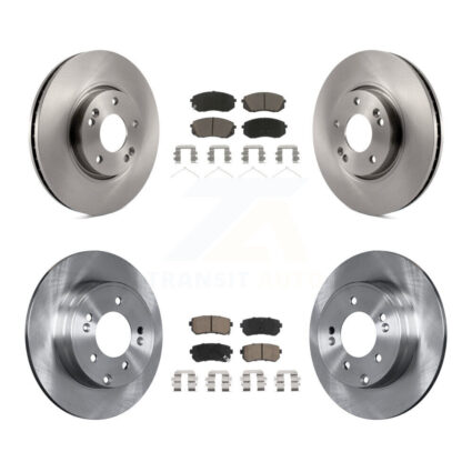 Front Rear Brake Rotors Ceramic Pad Kit For 2016 Hyundai Sonata With Manual Parking K8C-103302