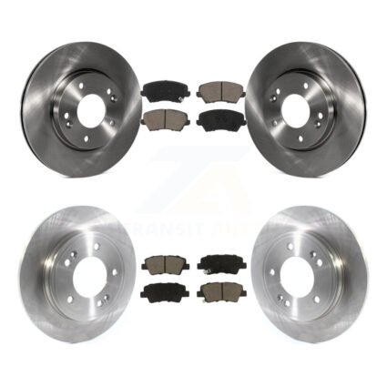 Front Rear Brake Rotor Ceramic Pad Kit For 2019-2021 Hyundai Veloster Naturally Aspirated K8C-103306
