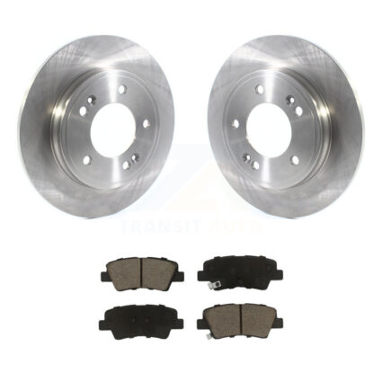 Rear Disc Brake Rotors And Ceramic Pads Kit For Kia Forte Hyundai Veloster K8C-103313
