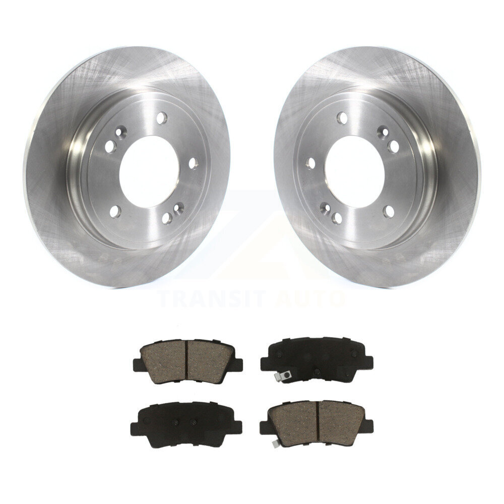 Rear Disc Brake Rotors And Ceramic Pads Kit For Kia Forte Hyundai Veloster K8C-103313