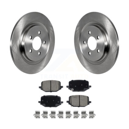 Rear Disc Brake Rotors And Ceramic Pads Kit For 2022-2024 Ford Explorer 2.3L K8C-103314